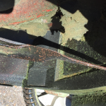 damaged mower blades